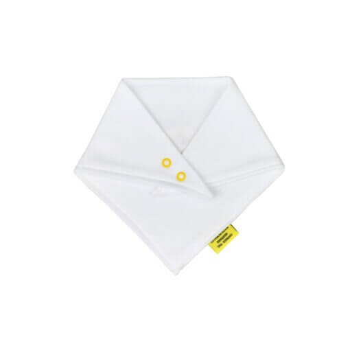 Welsh Baby Dribble Bib - Embroidered Daffodils - Image 3