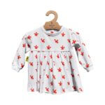 long sleeved baby dress - red dragon design