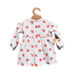 long sleeved baby dress - red dragon design. Made in Wales