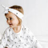Organic Cotton Baby Headband –  Leaping Lamb Design - Image 2