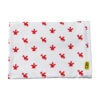 Organic cotton baby blanket with our unique playful red dragon design, printed on to white organic cotton. Rectangular blanket size is 80cm by 60cm.